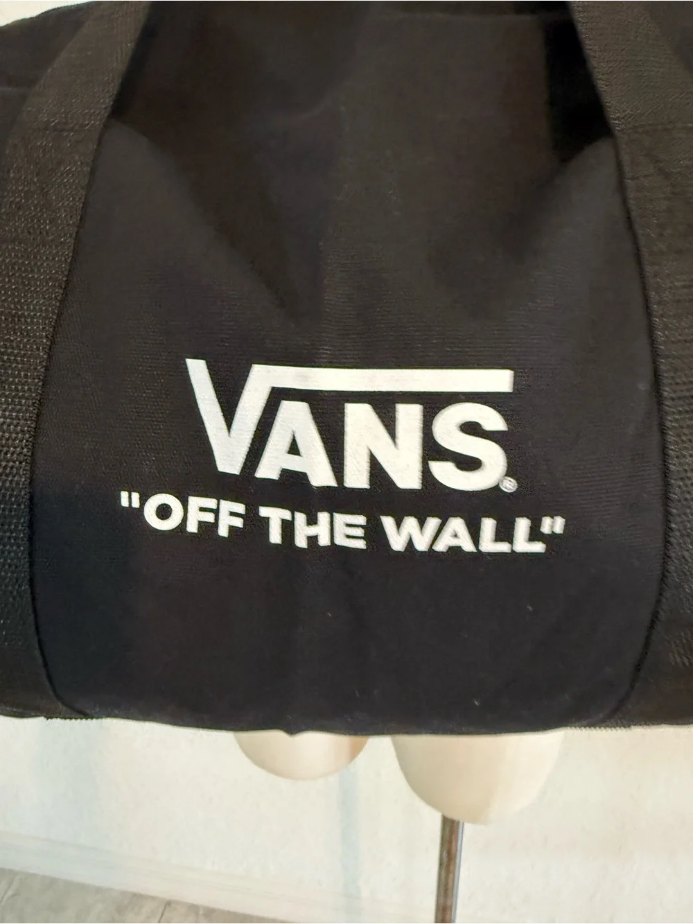 New mens womens Vans Black Duffel Bag with White Logo